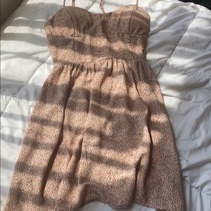 Baby pink dress with flowers on it